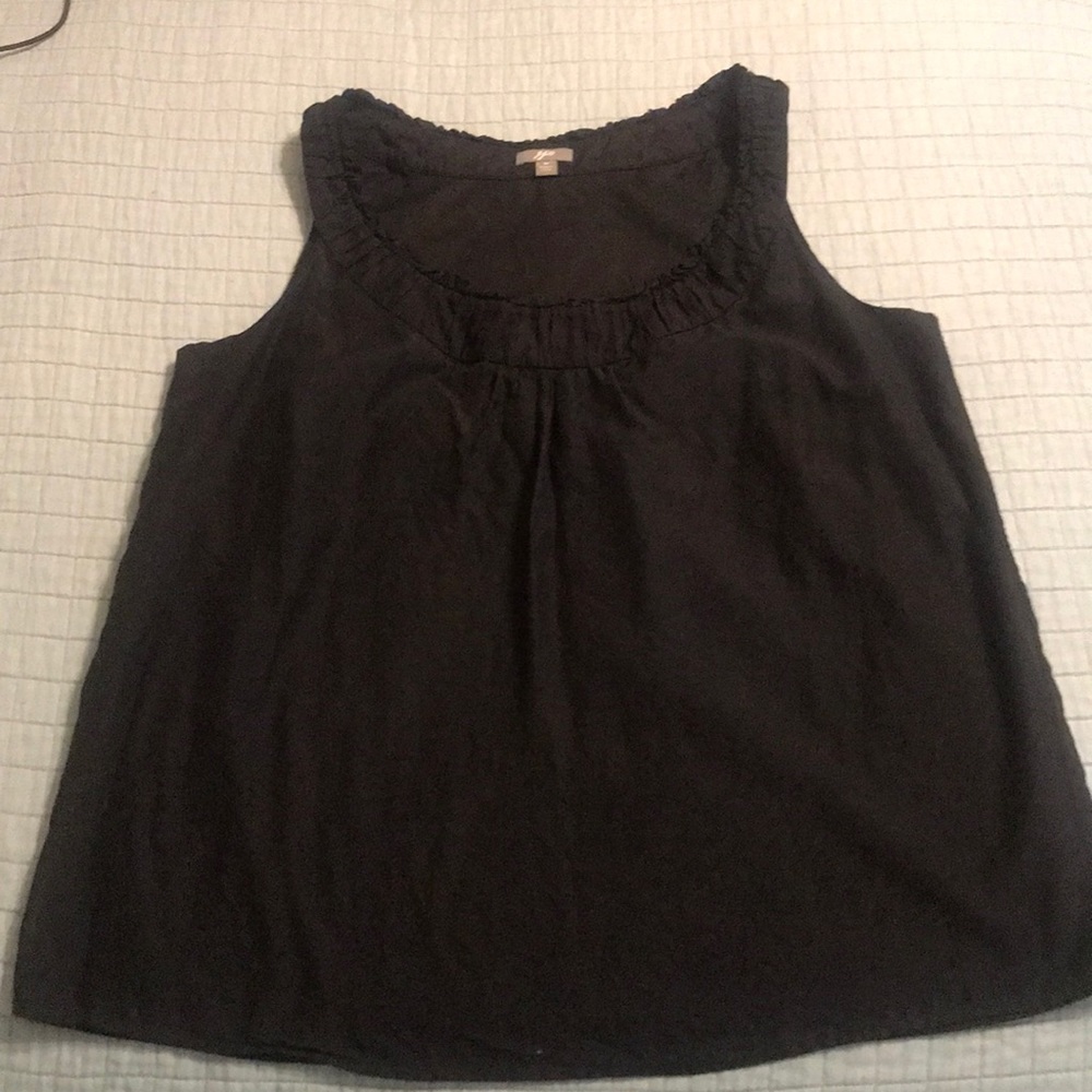J.Jill sleeveless black top medium